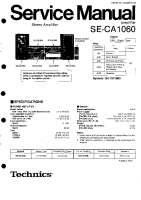 Technics - SECA-1060 - Service manual 